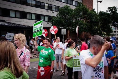 DFL supporters at Twin Cities Pride.